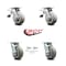 Service Caster 5 Inch Thermoplastic Rubber Caster Set with Roller Bearing 2 Brake 2 Swivel Lock SCC-TTL30S520-TPRRF-2-BSL-2 - alternate 6